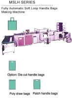 Bags Making Machine - Fully Automatic Soft Loop Handle Bags Making Machine