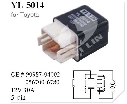 Распиновка реле тойота