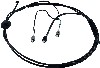 Windshield cleaning hose with wire.